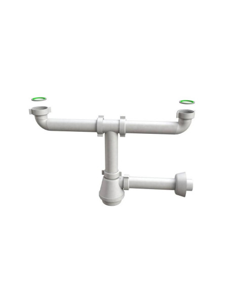 SIFONE A BOTTIGLIA 40x1"1/2 PP BIANCO 2