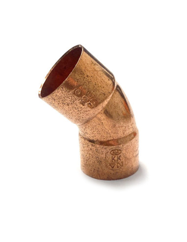 CONEX BANNINGER - Curva 5041 a 45° F/F in rame a saldare da 28 mm
