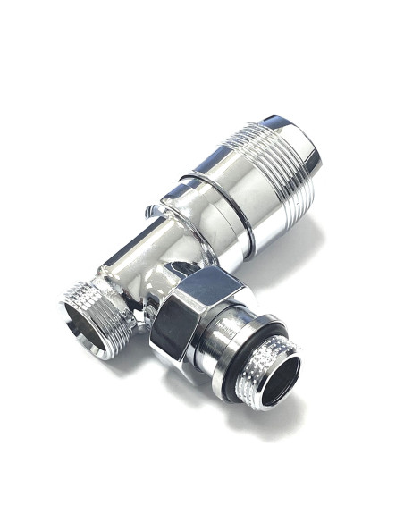 SR Rubinetterie - Valvola a squadra  PLANET termostatizzabile con attacco 1/2" - Cromo