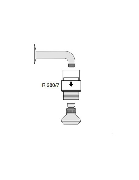 RIVER  - Riduttore economizzatore di portata acqua a taratura fissa da 1/2"