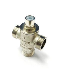 RIVER - Valvola deviatrice termostatica da 3/4" con taratura a 45 °C