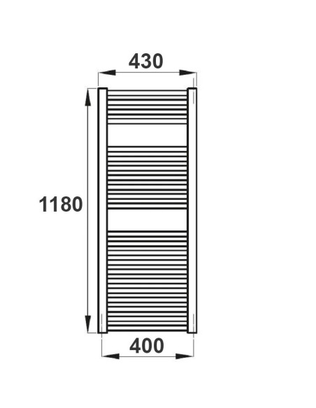 IRSAP - Radiatore scalda salviette ARES 1118/430 finitura Bianco