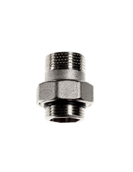 RBM - Raccordo diritto di unione MM in tre pezzi Serie 72 da 3/8" in ottone